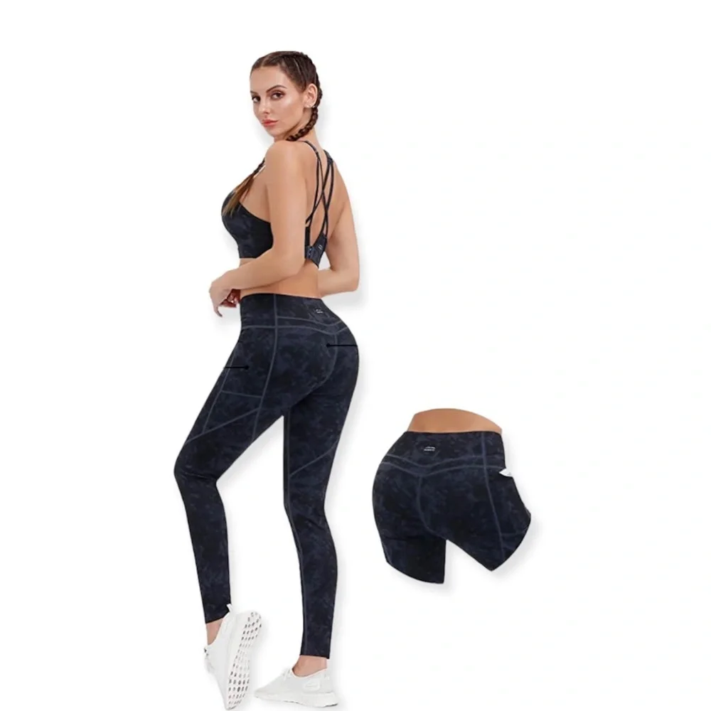 90✨ALONG FIT Yoga Pants W/Pockets - High Waisted Workout Tummy Control Athletic✨